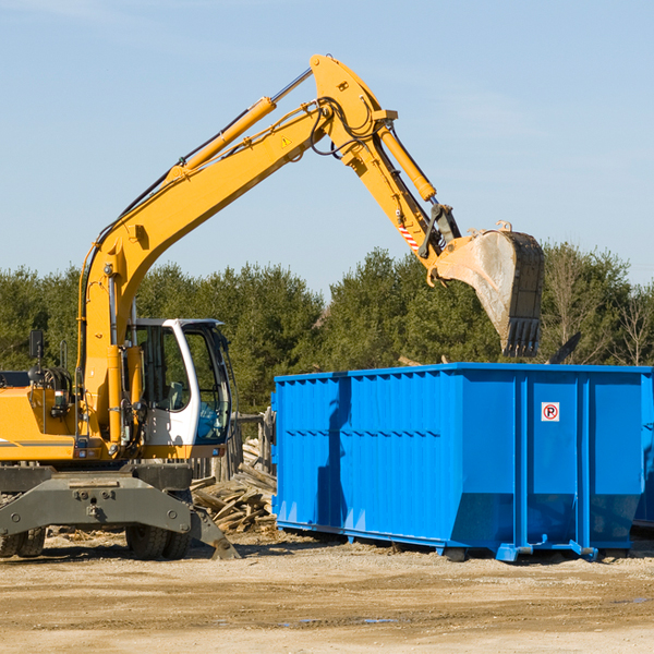 are there any restrictions on where a residential dumpster can be placed in Woodmoor